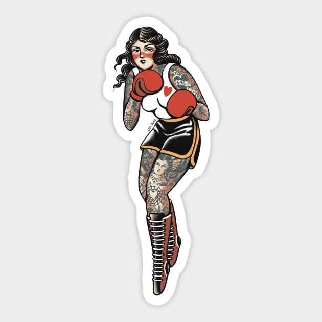 Fighter 1 Sticker by ohjessica-o